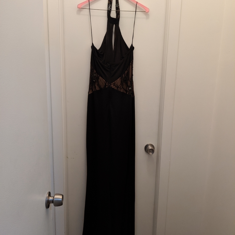 Black and brown formal gown - Picture 4 of 4